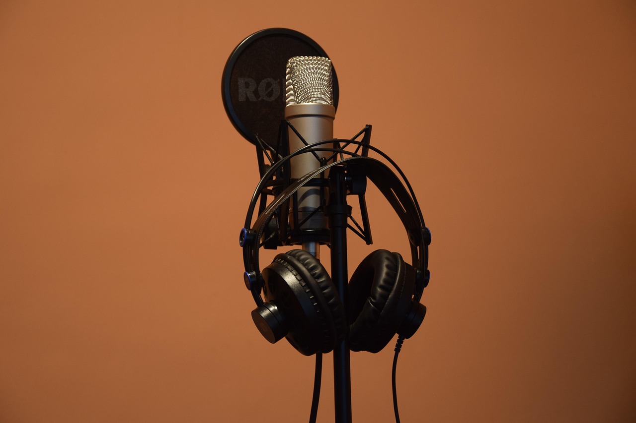 Microphone, headphones, music — The Best at Your Service